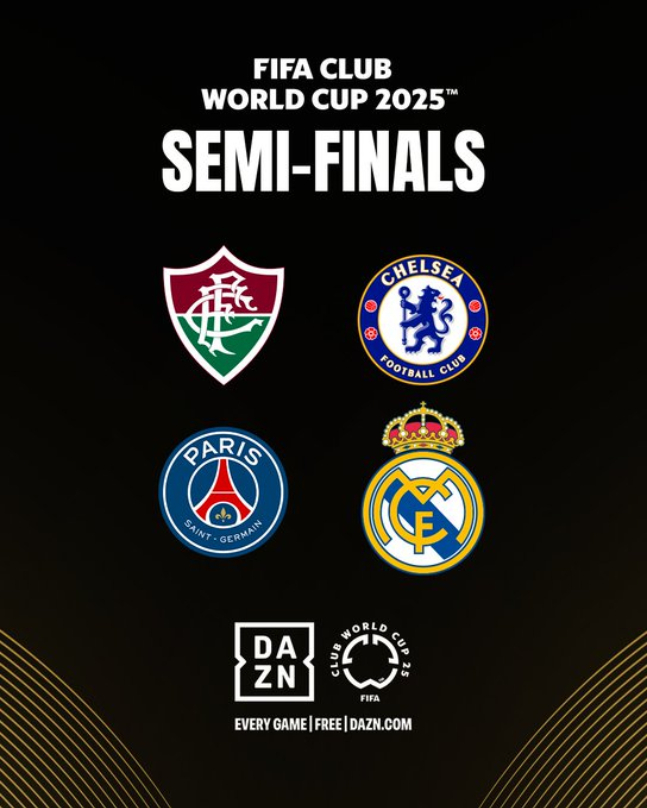 'PSG-레알 마드리드 빅매치 성사' 클럽 월드컵 4강 대진표 확정